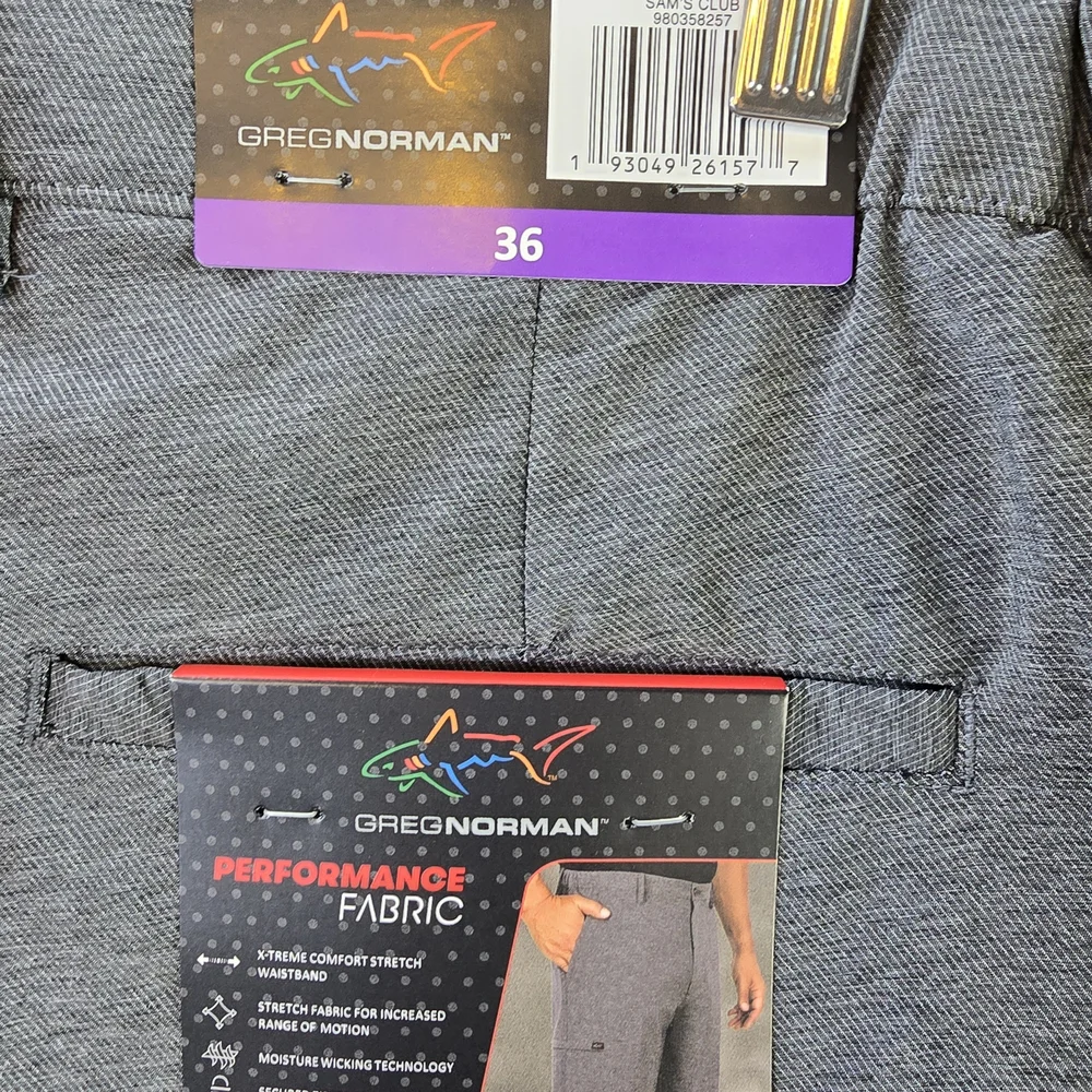 Greg Norman Performance Collection Gray Cargo Shorts